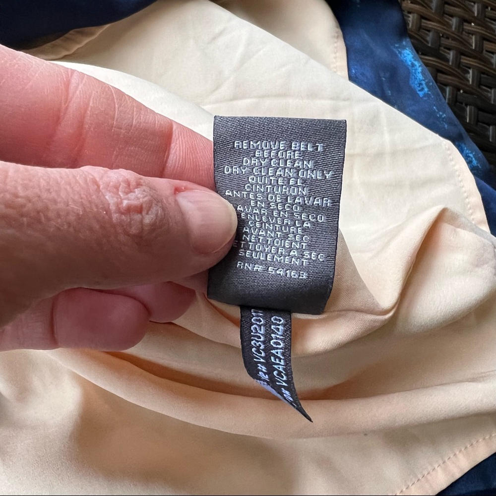 VINCE CAMUTO | Silk Peach Blue Ombré Dress - Picture 11 of 14